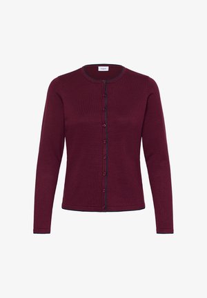 Saint Tropez, MILASZ CONTRAST STRIPE CARDIGAN - Kardigan - zinfandel atmos mel. contrast