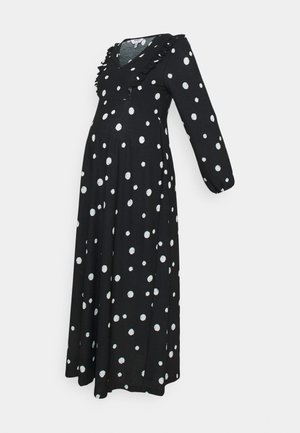 FOCHETTE MIDI DRESS - Žerzejové šaty - black