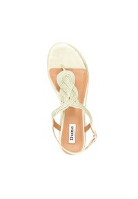Dune London LOGICS - Sandales tongs - gold coloured