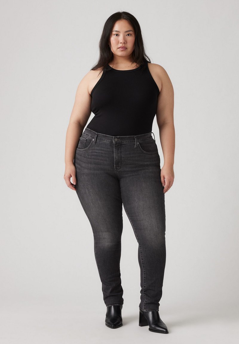 Levi’s® Plus Jeans Skinny Fit gemêleerd zwart