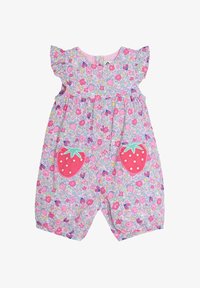 Selectat, pink strawberry applique pockets