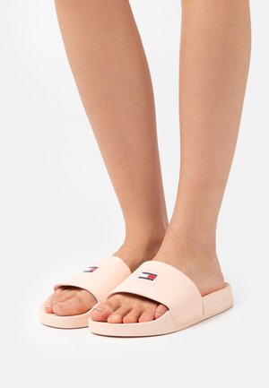 PRINTED POOL SLIDE - Pantofle - frosty mango