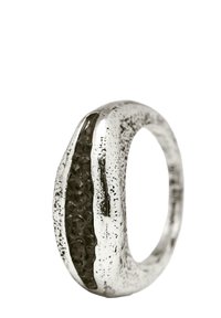 IRREGULAR RHINESTONE - Ring - silver-coloured