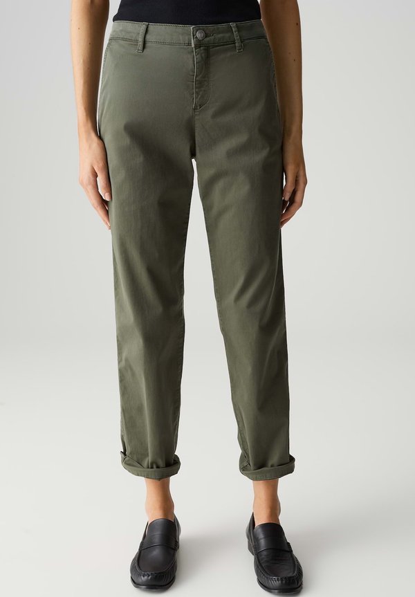 MID RISE RELAXED FIT ANKLE - Chino - olive leaf