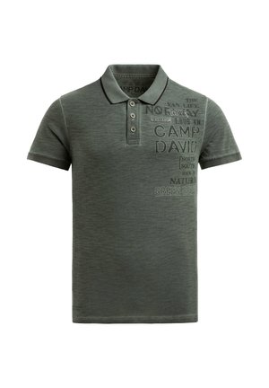 Camp David, MIT VINTAGE PRINTS - Poloshirt - dusty green