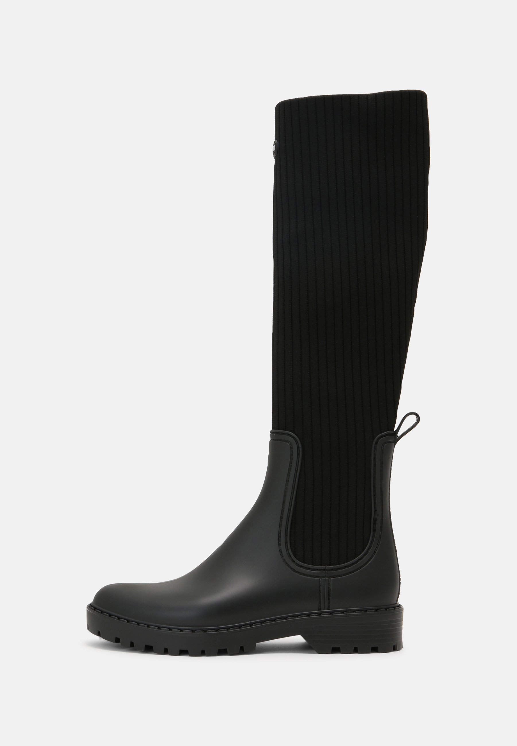 LeSILLA Bottes \u00e0 talon haut noir \u00e9l\u00e9gant Chaussures Bottes hautes Bottes à talon haut