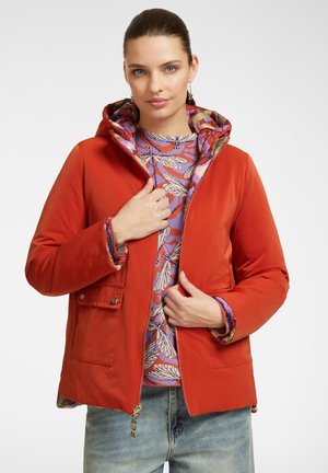 Elena Mirò STAMPATO CON CAPPUCCIO - Giacca invernale - arancio