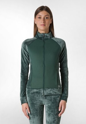 Felpa con zip - green