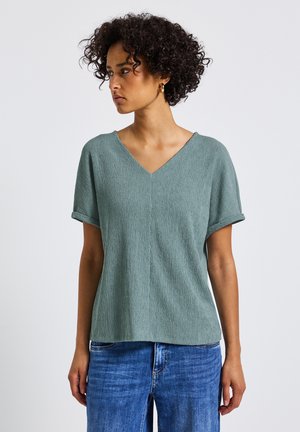 STRUKTURMIX - T-Shirt print - blau