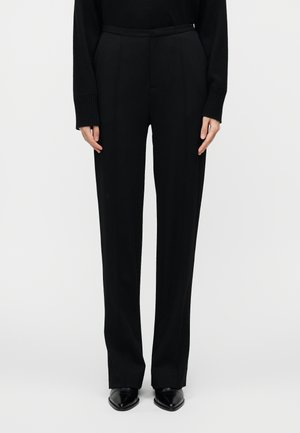 CORA SLIM DRAPY  - Pantaloni - black