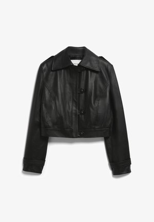 IVY OAK LAUREN - Leather jacket - black
