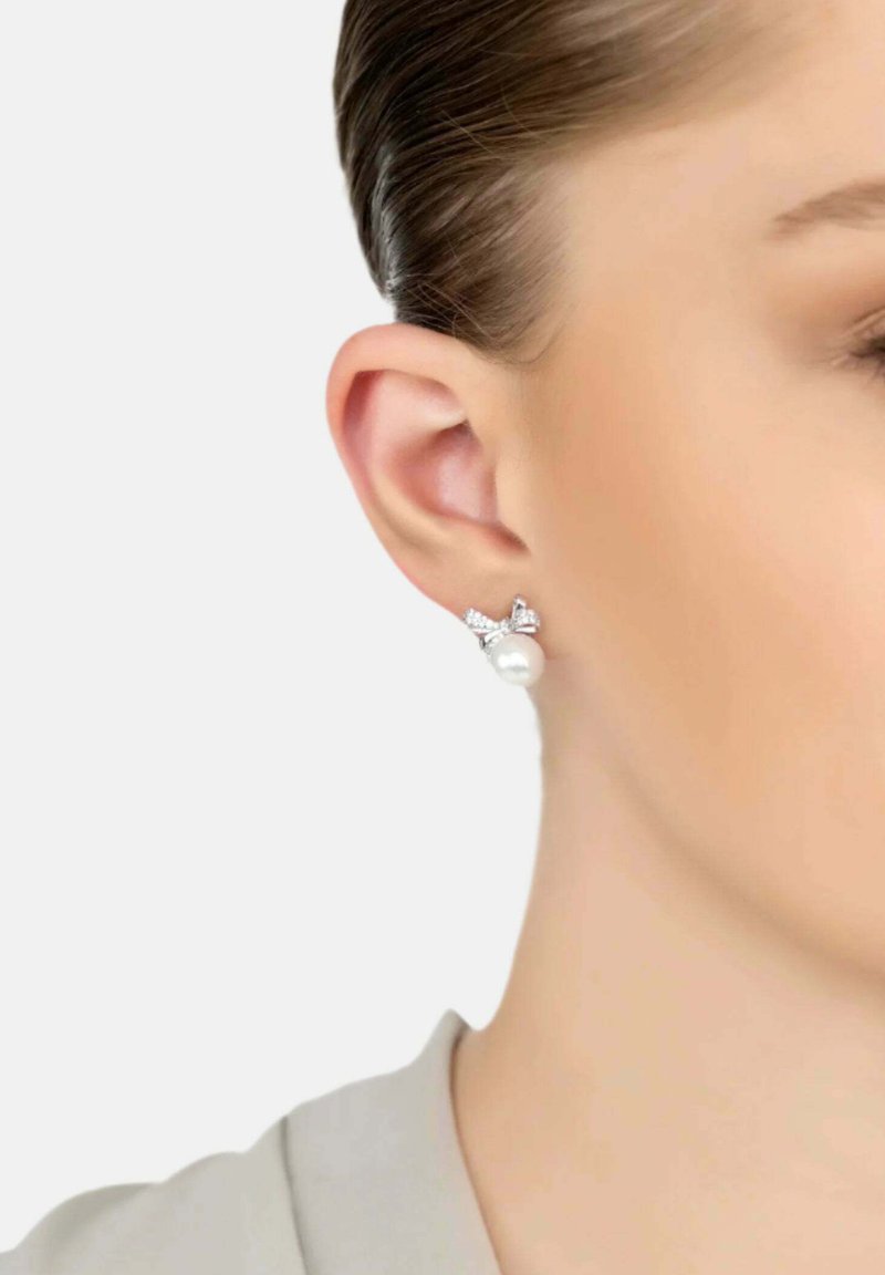 Latelita RIBBON BOW - Earrings - silver coloured