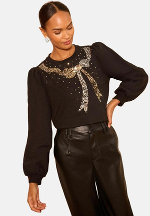 REGULAR FIT - Sweatshirt - black and silver