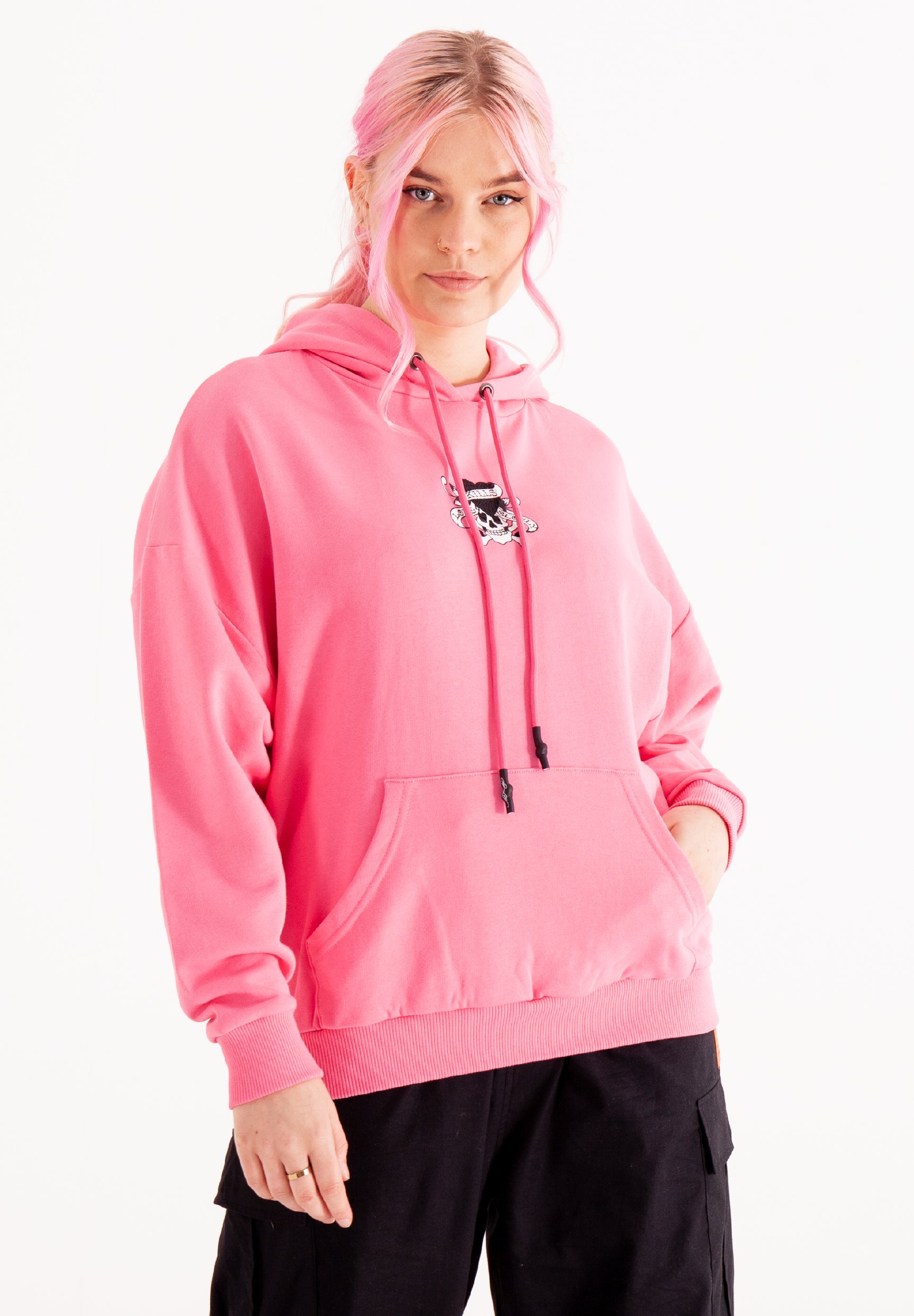 Ed Hardy SKULL LOVE - Hoodie - blush 