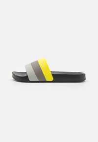 Champion - ALL AMERICAN SLIDE - Badsandaler - dark gray/black/yellow Miniatyrbild 1