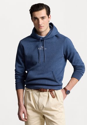 LOGO DOUBLE KNIT HOODIE - Hoodie - derby blue heather