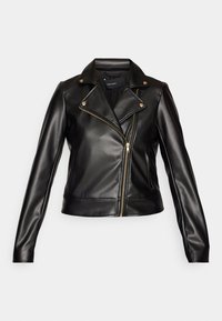 VMOLIVIA COATED CENTERFRONT JACKET - Bomber stiliaus striukė - black