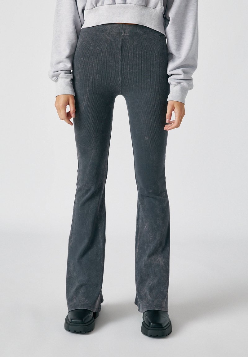 PULL&BEAR Pantalon classique - black