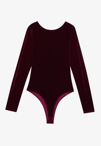 VELVET BODYSUIT - T-shirt à manches longues - bordeaux