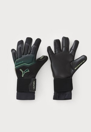 ULTRA ULTIMATE HYBRID UNISEX - Goalkeeping gloves - black/green terrain/fizzy light
