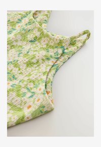 Ikke valgt, light green flower print