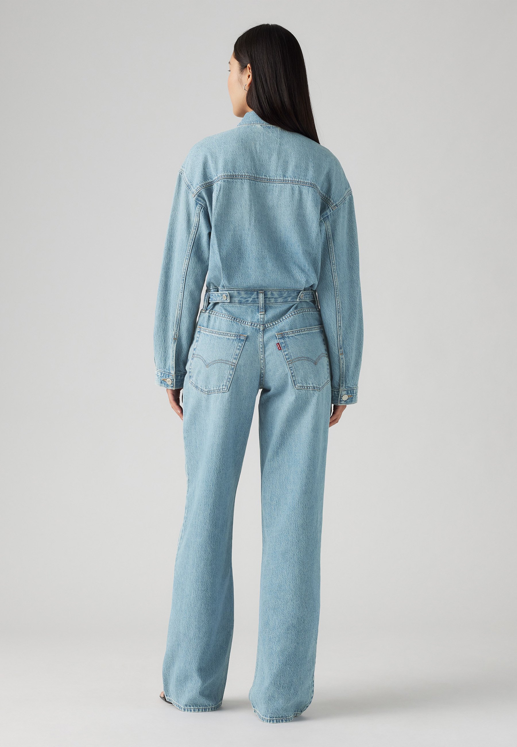 Levi's® BAGGY JUMPSUIT - Jumpsuit - candle light/light-blue denim