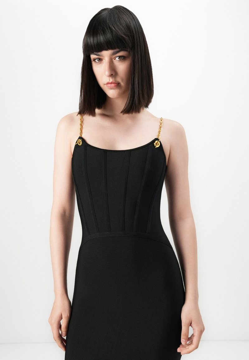 MARCIANO BY GUESS AISHA SHORT DRESS BANDAGE - Cocktail dress / Party dress  - jet black/black - Zalando.co.uk
