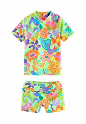 SET REGULAR FIT - Badedragt - lime green tropical