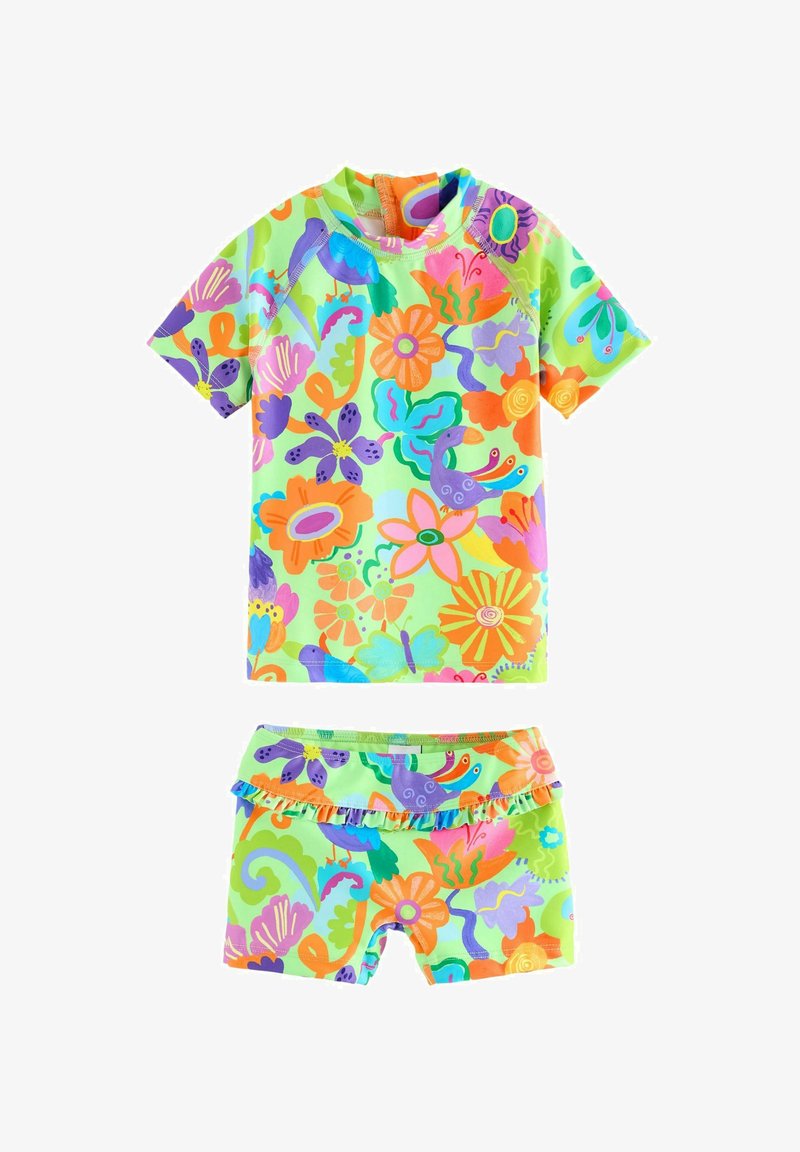 Next SET REGULAR FIT - Uimapuku - lime green tropical