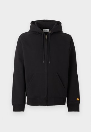 Carhartt WIP, HOODED CHASE - Sweater met rits - black/gold