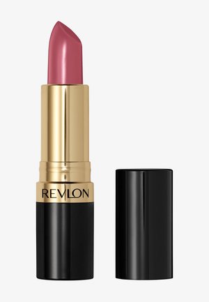 Revlon Lippenstift in einer goldenen und schwarzen Hülse. Die rosafarbene Mine hat ein glattes, glänzendes Finish und eine spitze Spitze für präzise Anwendung.