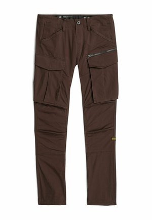 G-STAR, ROVIC ZIP REGULAR TAPERED - Pantaloni cargo - chocolate plum
