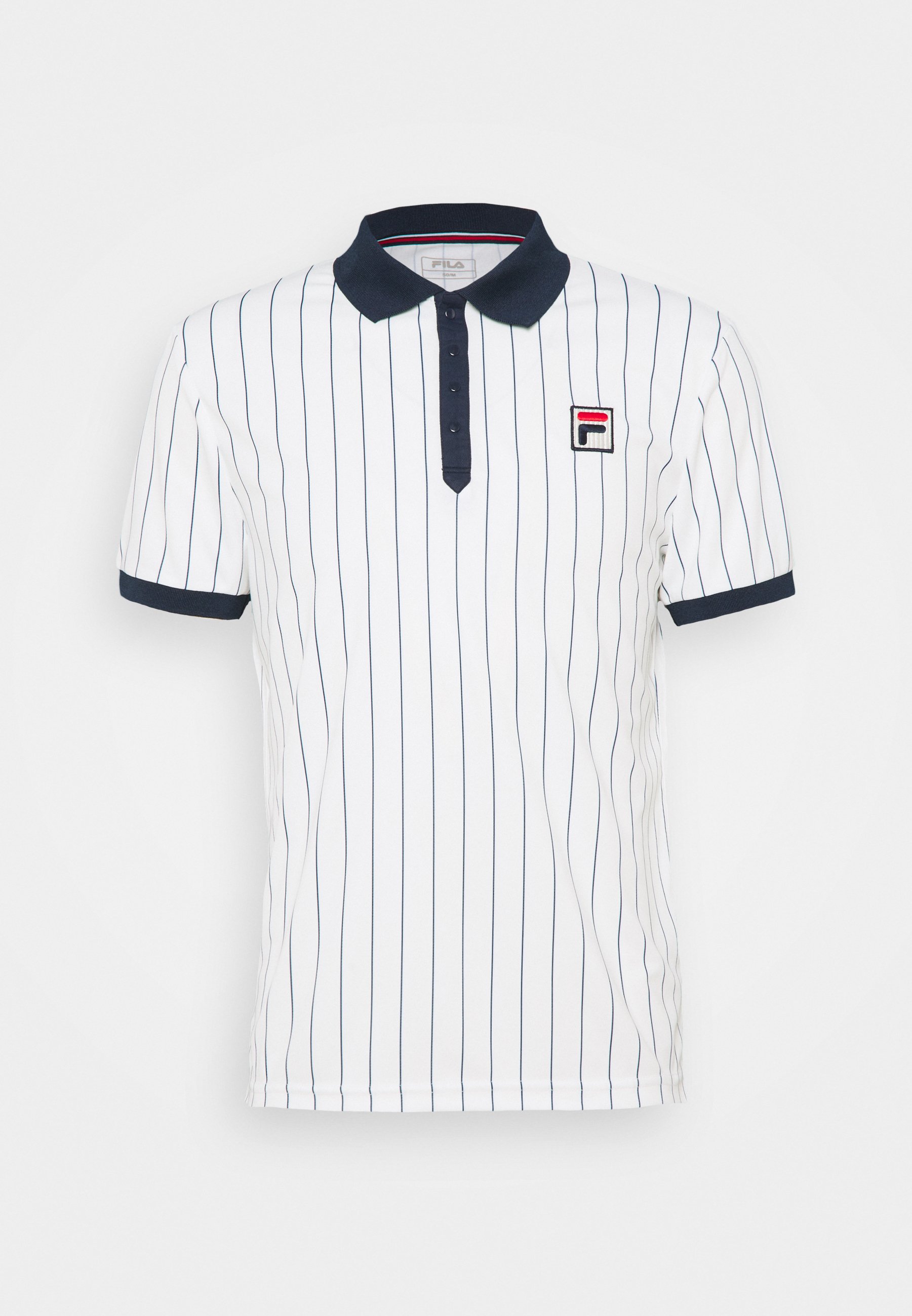 Fila STRIPES BJÖRN Polo shirt white alyssum/off-white Zalando