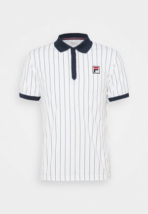 STRIPES BJÖRN - Polo shirt - white alyssum