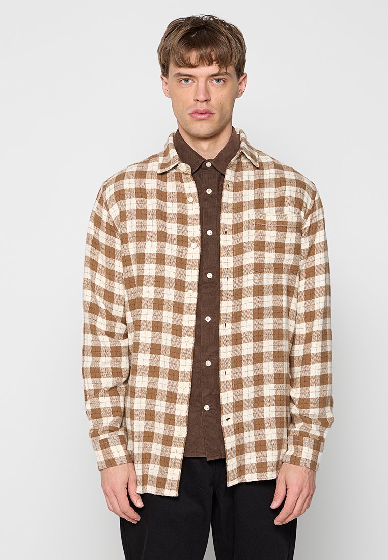 KnowledgeCotton Apparel Overhemd bruin KnowledgeCotton Apparel Overhemd bruin