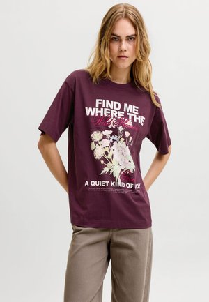 JJXX, JXSANDRA - T-Shirt print - winetasting