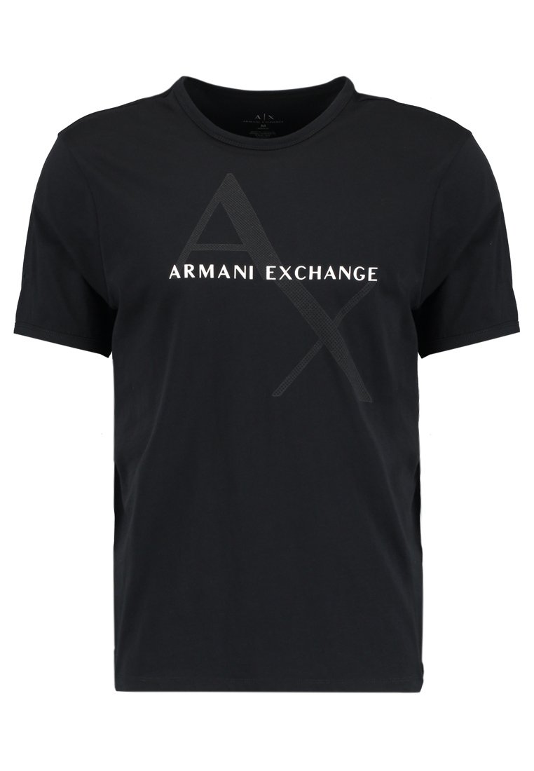 Armani Exchange T-Shirt print - black/schwarz - Zalando.de 