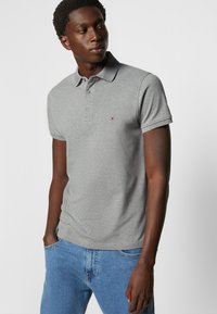 Tommy Hilfiger SLIM - Polo - medium grey heather