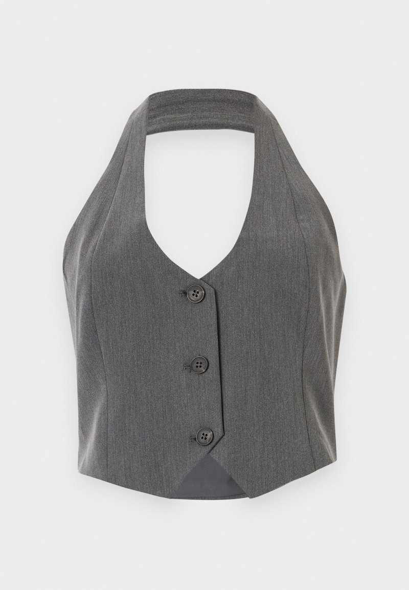 Even&Odd Bodywarmer donkergrijs gemêleerd
