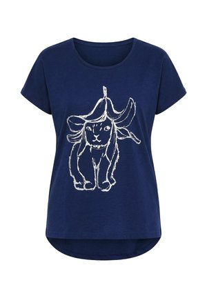 Ulla Popken, T-Shirt print - ink blue