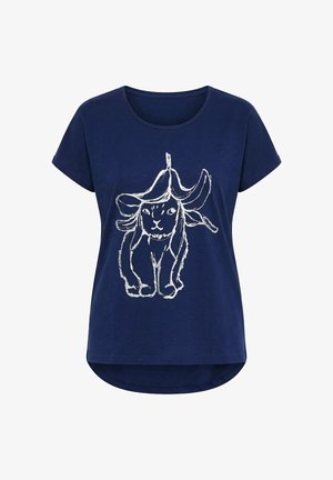 Ulla Popken, T-Shirt print - ink blue