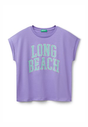 Print T-shirt - blue