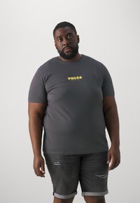 Jack & Jones JORTOKYO TEE CREW NECK - T-shirt print - raven
