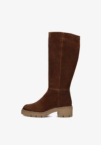Geselecteerd, suede chocolate
