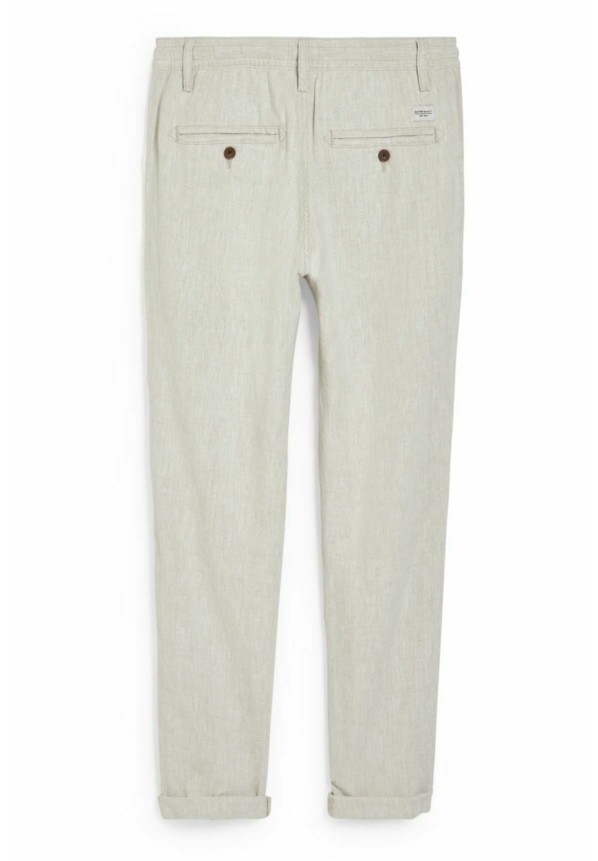Trajes Hombre | C\u0026A Pantalón De Traje - Mezcla De Lino - Regular Fit Gris  Jaspeado \u003c Taiphotographer