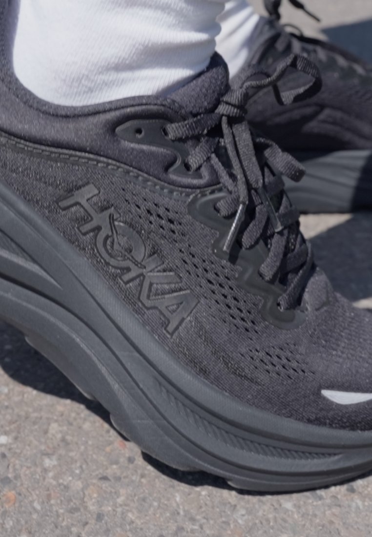 HOKA BONDI 9 - Laufschuh Straße - black/schwarz - Zalando