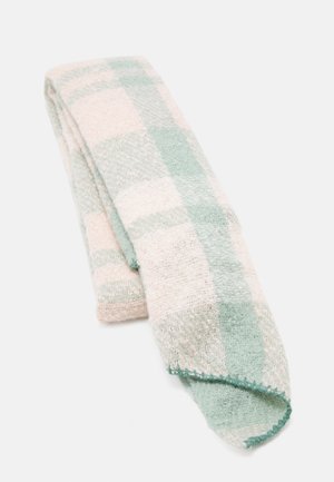 Scarf - green/pink/off-white