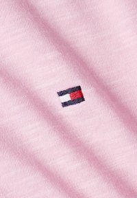 Tommy Hilfiger 1985 SLIM SLUB OPEN - Maglietta a manica lunga - iconic pink