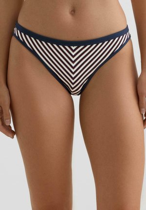TRIM TEXTURED STRIPE CLASSIC - Bikinibukser - metallic blue