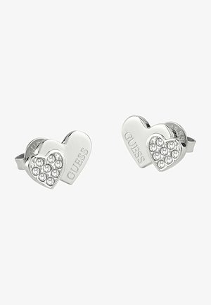 Orecchini in Argento 925 con palla strass mm 10 colore crystal - jet e Orecchini in Argento 925 con palla strass mm 10 colore crystal - jet e